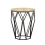 Hanah Home Sofya Mesa Auxiliar Roble y Negro
